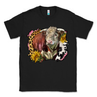 Black hereford bull western background Classic Tee - LillyAllenDesigns