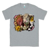 Heather Grey hereford bull western background Classic Tee - LillyAllenDesigns