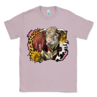 Lilac hereford bull western background Classic Tee - LillyAllenDesigns
