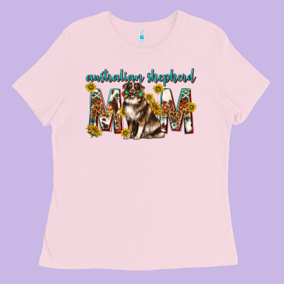Western Australian Shepherd Mom Ladies Tee Designed By Texasbilliewilder