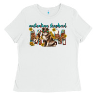 White western australian shepherd mom Ladies Tee - texasbilliewilder