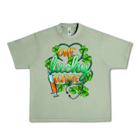 Oil Green st.patricks one lucky nurse Urban Heavy Tee - BarkalooDesign
