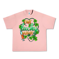 Salmon st.patricks one lucky nurse Urban Heavy Tee - BarkalooDesign