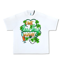 White st.patricks one lucky nurse Urban Heavy Tee - BarkalooDesign