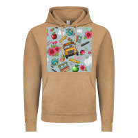 Vintage Camel school bus back to school seamless pattern Vintage Hoodie - BundleAndBundleShop