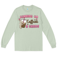 Matcha running on caffeine & chaos Long Sleeve Tee - MaliasSmallBusiness