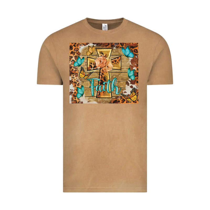 Faith Cross Vintage Tee by BarkalooDesign | Teevron