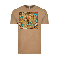 Vintage Coffee faith cross Vintage Tee - BarkalooDesign