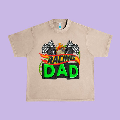 Racing Dad With Racing  Equipment Urban Heavy Tee Designed By Adodesignshop