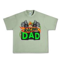 Oil Green racing dad with racing  equipment Urban Heavy Tee - AdoDesignShop
