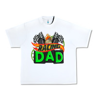 White racing dad with racing  equipment Urban Heavy Tee - AdoDesignShop