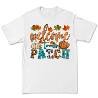 White welcome to our patch Premium Tee - HRA Design Shop