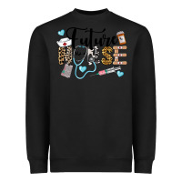 Black Western Future Nurse Heavyweight Sweatshirt - LillyAllenDesigns