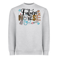 Heather Grey Western Future Nurse Heavyweight Sweatshirt - LillyAllenDesigns