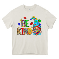 Cream be kind autism gnome Heavy Core Tee - Zillion Design Studio