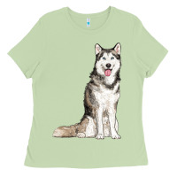 Matcha husky Ladies Tee - RanaPortraitStore