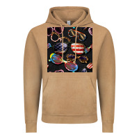4th Of July Glasses  Seamless Pattern Vintage Hoodie | Teevron