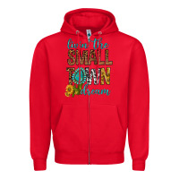 Red Living The Small Town Dream Zipper Hoodie - BundleAndBundleShop