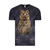 Cloud Black Quokka Vintage Tee - LillyAllenDesigns