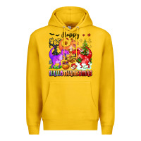 Lemon happy hallothanksmas dinosaur Premium Hoodie - texasbilliewilder