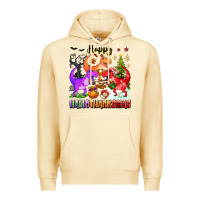 Pina Colada happy hallothanksmas dinosaur Premium Hoodie - texasbilliewilder