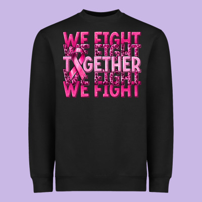 Together We Fight Cancer Heavyweight Sweatshirt Designed By Nancycooperartshop