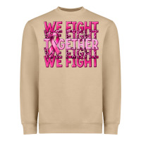 Mushroom together we fight cancer Heavyweight Sweatshirt - NancyCooperArtShop