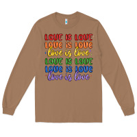 Toasted Coconut love is love lgbtq Long Sleeve Tee - MaliasSmallBusiness