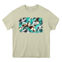 Cowhide Background Western Heavy Core Tee | Teevron