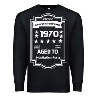 Black vintage quality without compromise 1970 Premium Sweatshirt - Bettercallsaul