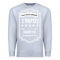 Heather Grey vintage quality without compromise 1970 Premium Sweatshirt - Bettercallsaul