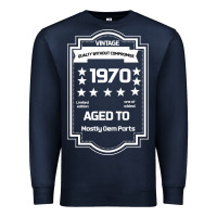 Navy vintage quality without compromise 1970 Premium Sweatshirt - Bettercallsaul