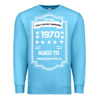 Ocean Blue vintage quality without compromise 1970 Premium Sweatshirt - Bettercallsaul