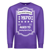 Purple vintage quality without compromise 1970 Premium Sweatshirt - Bettercallsaul