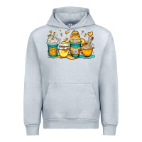 Heather Grey honey bee coffee cups Urban Hoodie - OliviaCreatesArt
