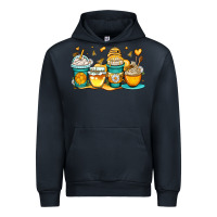 Navy honey bee coffee cups Urban Hoodie - OliviaCreatesArt