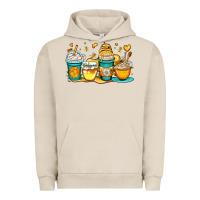 Pigment French Oak honey bee coffee cups Urban Hoodie - OliviaCreatesArt