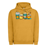 Pigment Peanut Butter honey bee coffee cups Urban Hoodie - OliviaCreatesArt