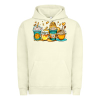 Pigment Pistachio honey bee coffee cups Urban Hoodie - OliviaCreatesArt