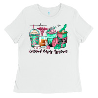 White certified nursing assistant coffee cups Ladies Tee - Zillion Design Studio