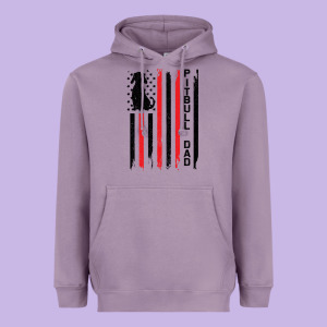Pitbull Dad Heavyweight Hoodie Designed By Bettercallsaul