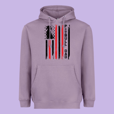 Pitbull Dad Heavyweight Hoodie Designed By Bettercallsaul