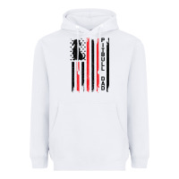 White Pitbull Dad Heavyweight Hoodie - Bettercallsaul