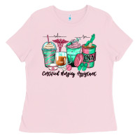Bubblegum Pink certified nursing assistant coffee cups Ladies Tee - Zillion Design Studio