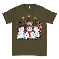 Army Green christmas snowman Classic Tee - AdoDesignShop