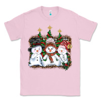 Bubblegum Pink christmas snowman Classic Tee - AdoDesignShop
