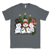 Charcoal Heather christmas snowman Classic Tee - AdoDesignShop