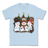 Dusty Blue christmas snowman Classic Tee - AdoDesignShop