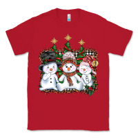 Red christmas snowman Classic Tee - AdoDesignShop