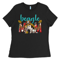 Black western beagle mom Ladies Tee - texasbilliewilder